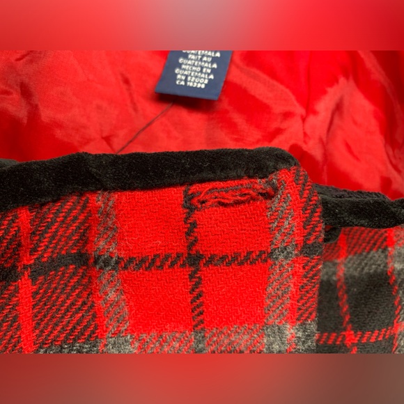 Y2K Red Plaid Mini Skirt Tartan Liz Claiborne Wool Skirt - Picture 6 of 12